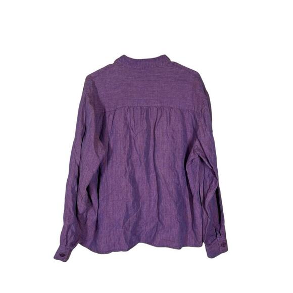 Cleo Dublin Ireland 100% Irish Linen Top Size XL - Picture 2 of 9